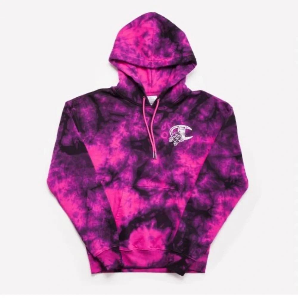 CHAMPION - Women - Galaxy Dye Hoodie - Pink/Black Size Small NWT - Picture 8 of 8